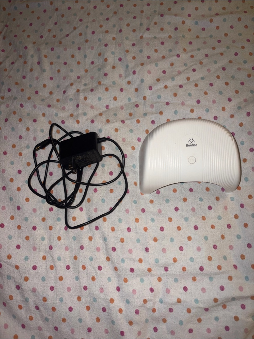 Beetles UV LED Nail Lamp F5 White Gel Polish Curing Light w/ Adapter 60s